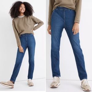 MADEWELL Pull-On Straight Jeans in Saull Wash Size 28 NWT